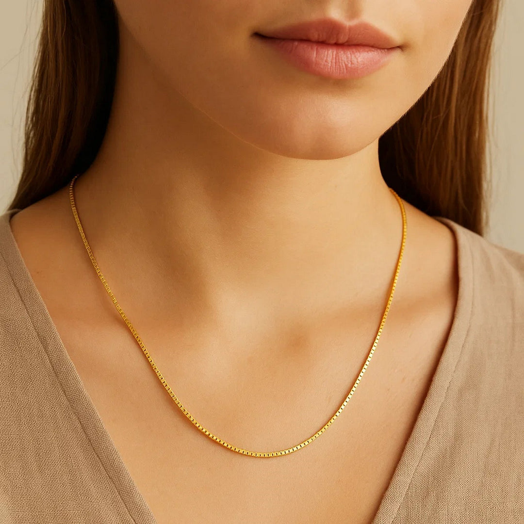 14k Yellow Gold Classic Box Chain (0.60 mm)