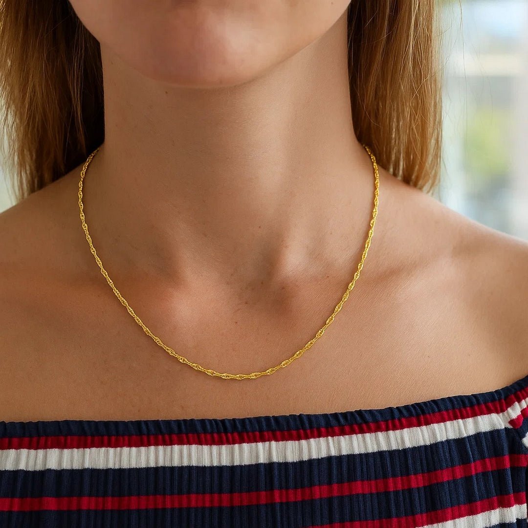 14k Yellow Gold Singapore Chain (1.80 mm)