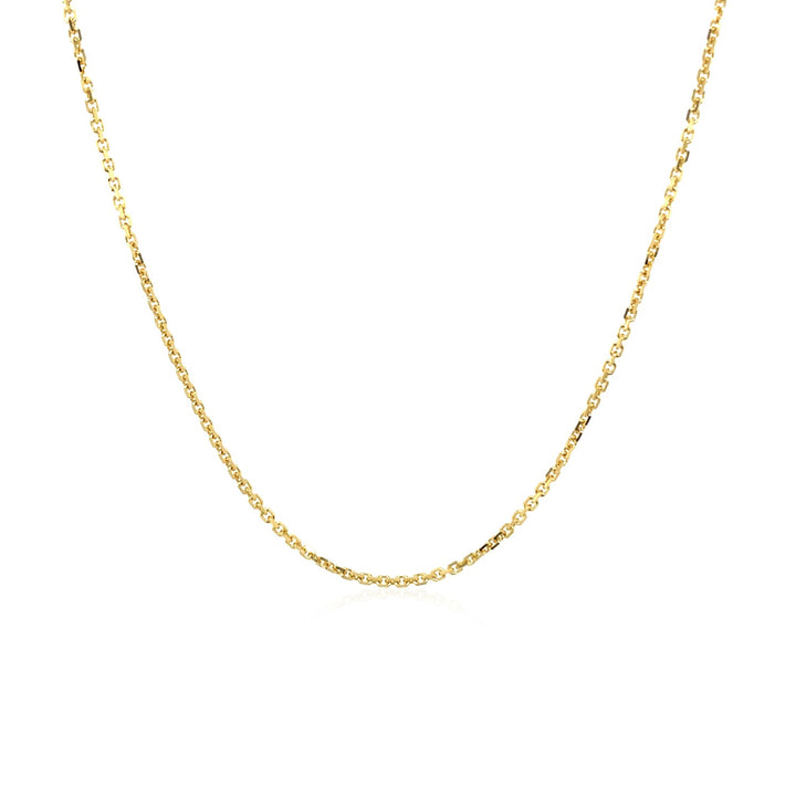 10k Yellow Gold Adjustable Cable Chain (1.10 mm)