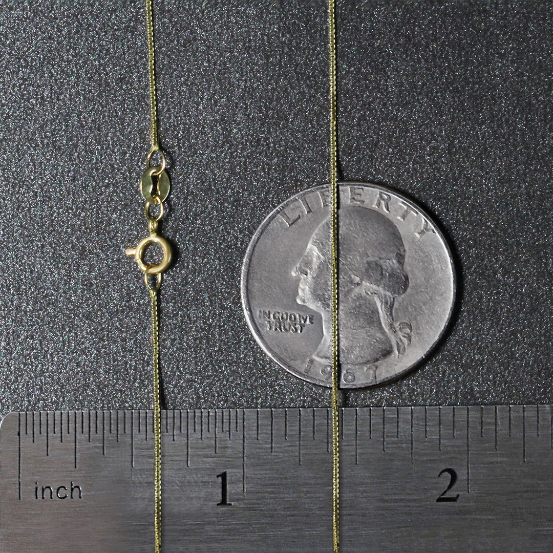 10k Yellow Gold Classic Box Chain (0.60 mm)