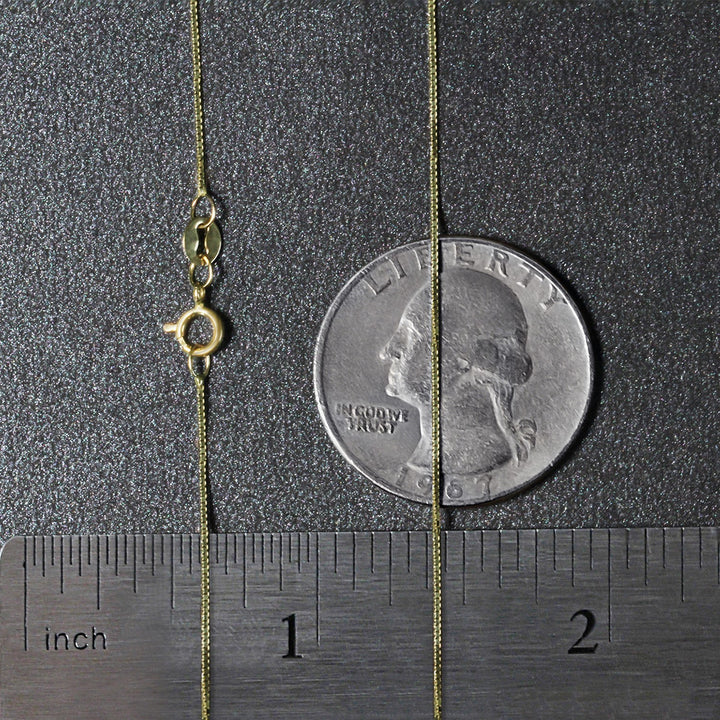 10k Yellow Gold Classic Box Chain (0.60 mm)