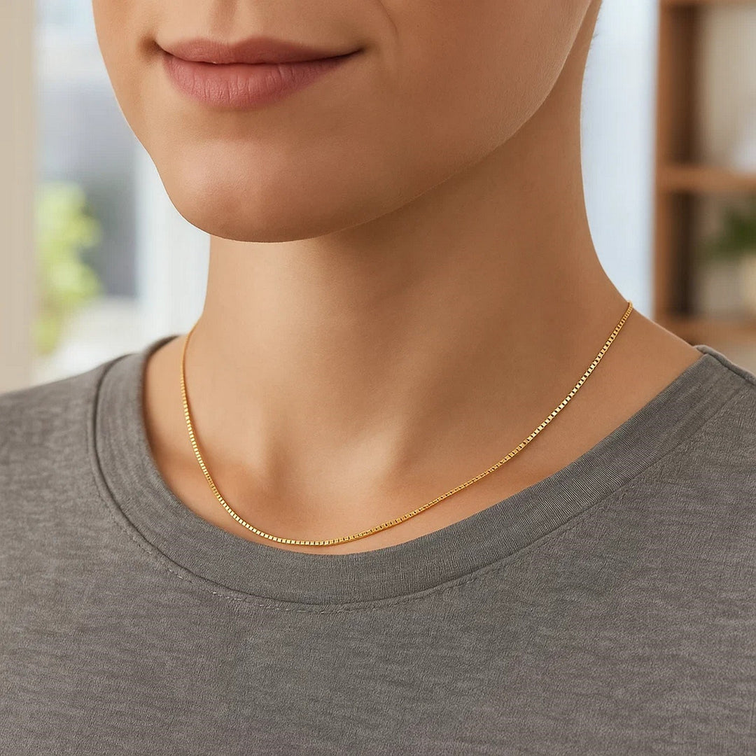 14k Yellow Gold Classic Box Chain (0.45 mm)