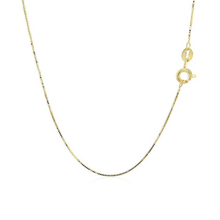 10k Yellow Gold Classic Box Chain (0.45 mm)