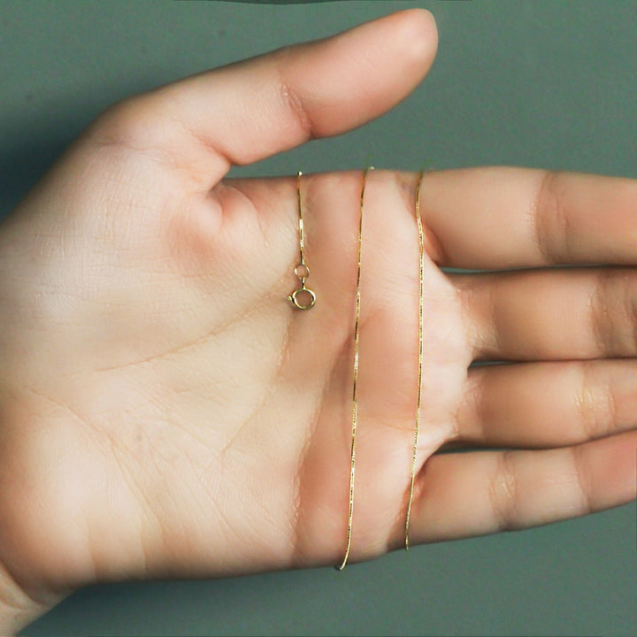 10k Yellow Gold Classic Box Chain (0.45 mm)