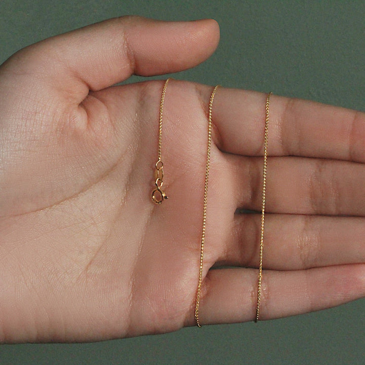 14k Yellow Gold Diamond Cut Round Wheat Chain (0.60 mm)