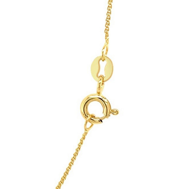 14k Yellow Gold Diamond Cut Round Wheat Chain (0.60 mm)