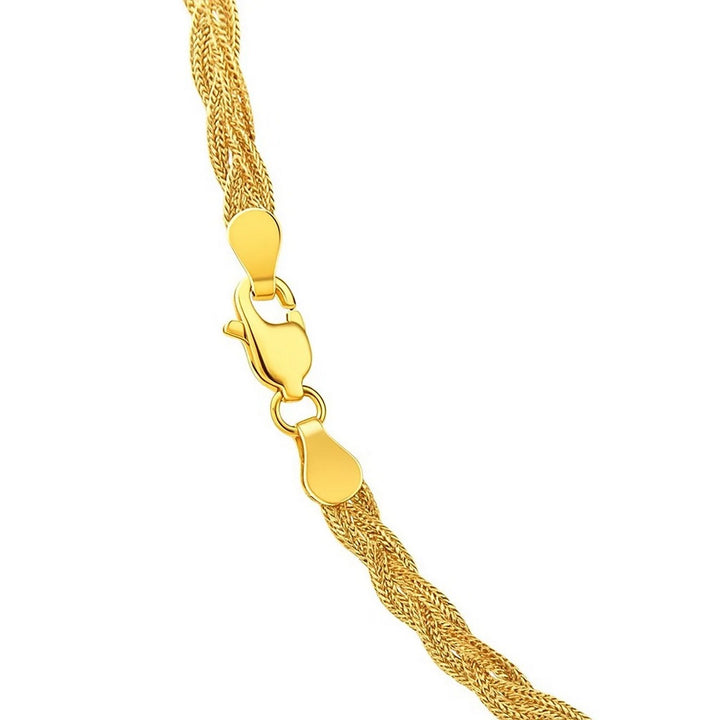 14k Yellow Gold Braided Chain (3.50 mm)