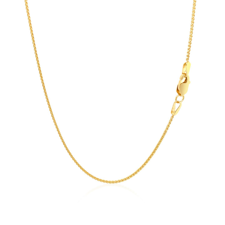 10k Yellow Gold Wheat Chain 1.0mm (1.00 mm)