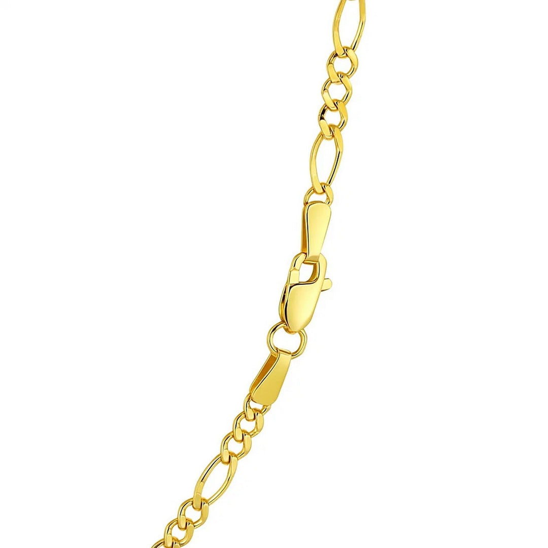 14k Yellow Gold Solid Figaro Chain (2.80 mm)