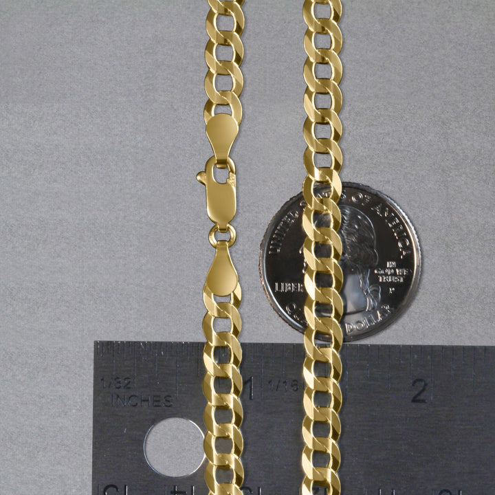 10k Yellow Gold Curb Chain (5.70 mm)