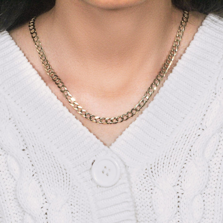 10k Yellow Gold Curb Chain (5.70 mm)