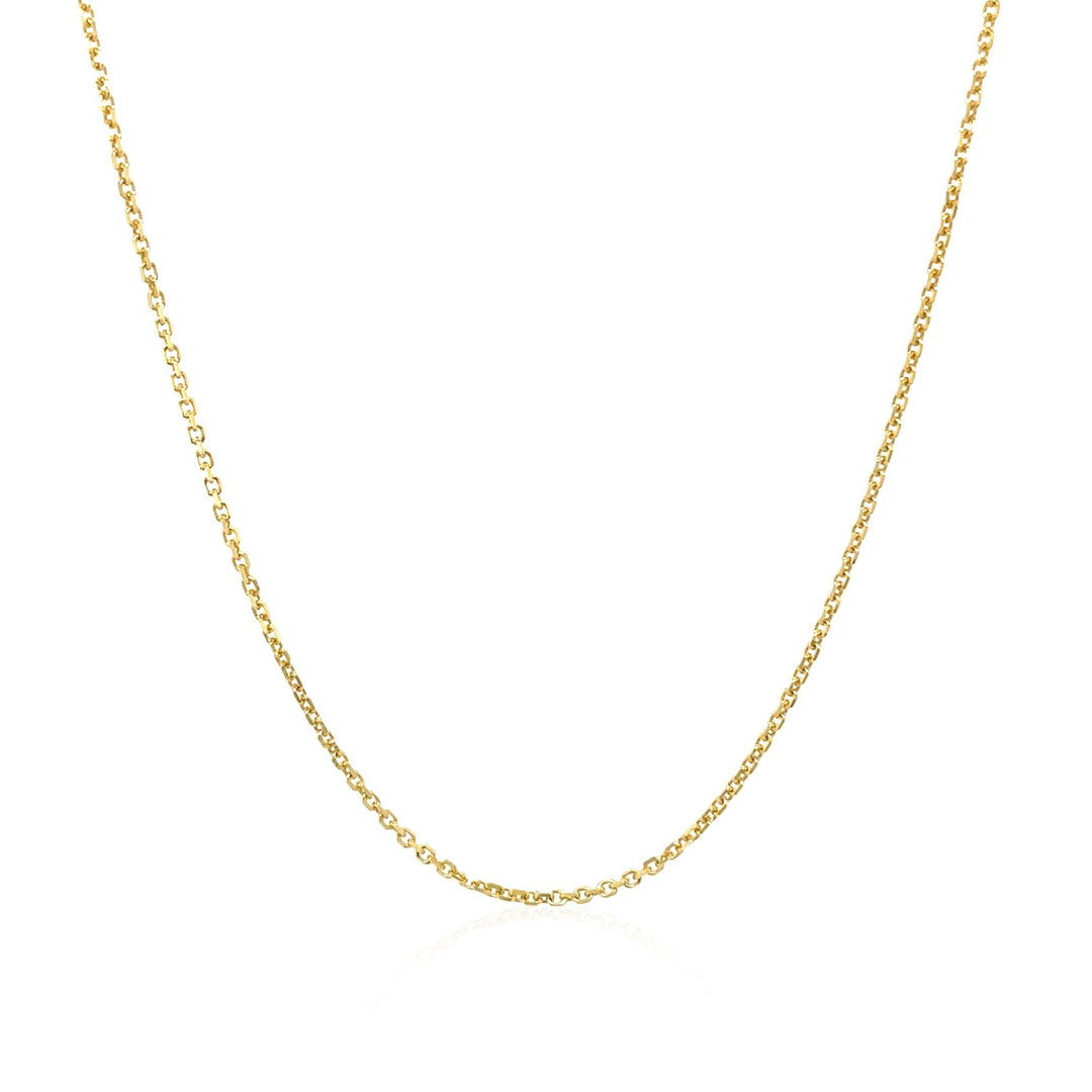 10k Yellow Gold Cable Chain (1.10 mm)