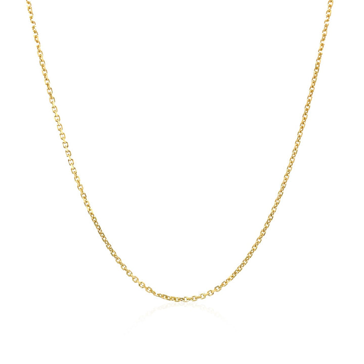 10k Yellow Gold Cable Chain (1.10 mm)