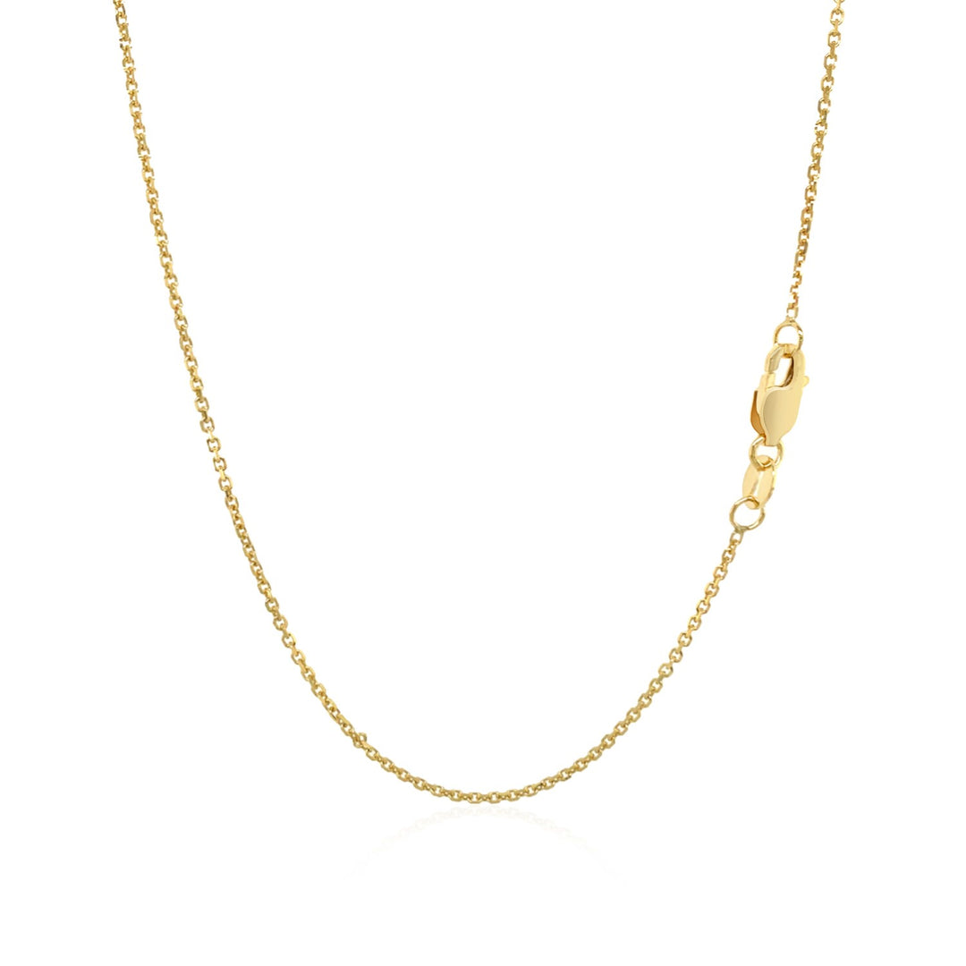 10k Yellow Gold Cable Chain (1.10 mm)