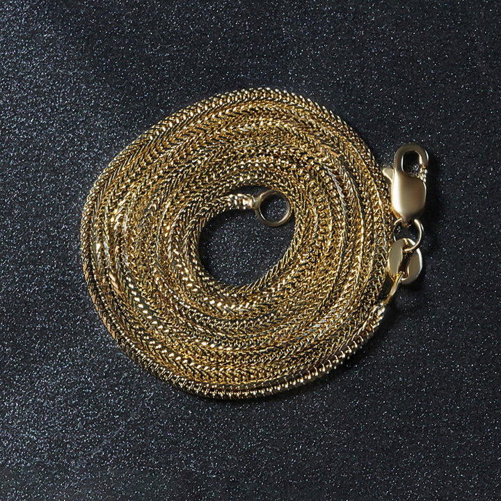 14k Yellow Gold Foxtail Chain (1.00 mm)