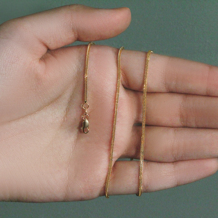 14k Yellow Gold Foxtail Chain (1.00 mm)