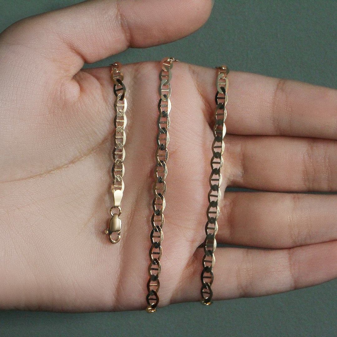 10k Yellow Gold Mariner Link Chain (4.50 mm)