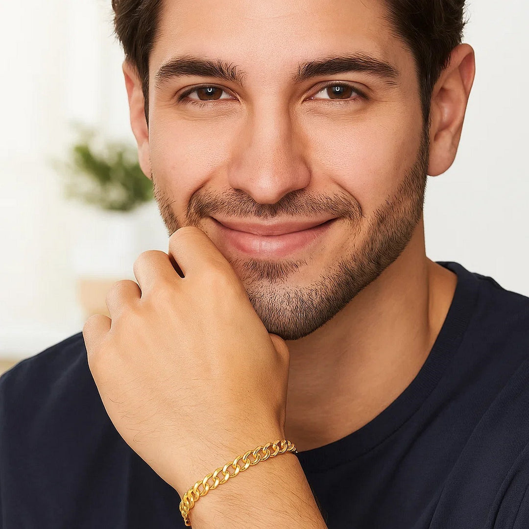 14k Yellow Gold Solid Curb Bracelet (4.70 mm)