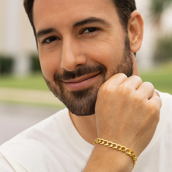 14k Yellow Gold Solid Curb Bracelet (4.70 mm)