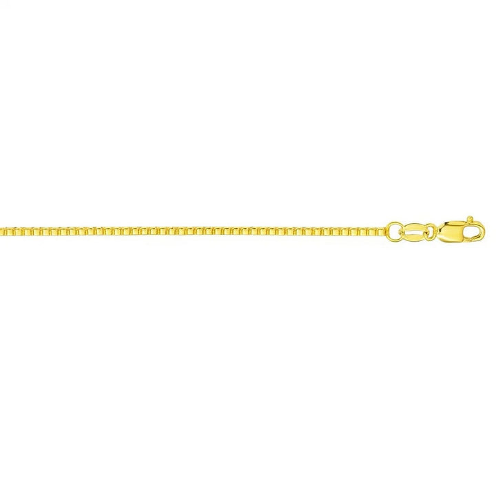 14k Yellow Gold Octagonal Box Chain (1.00 mm)