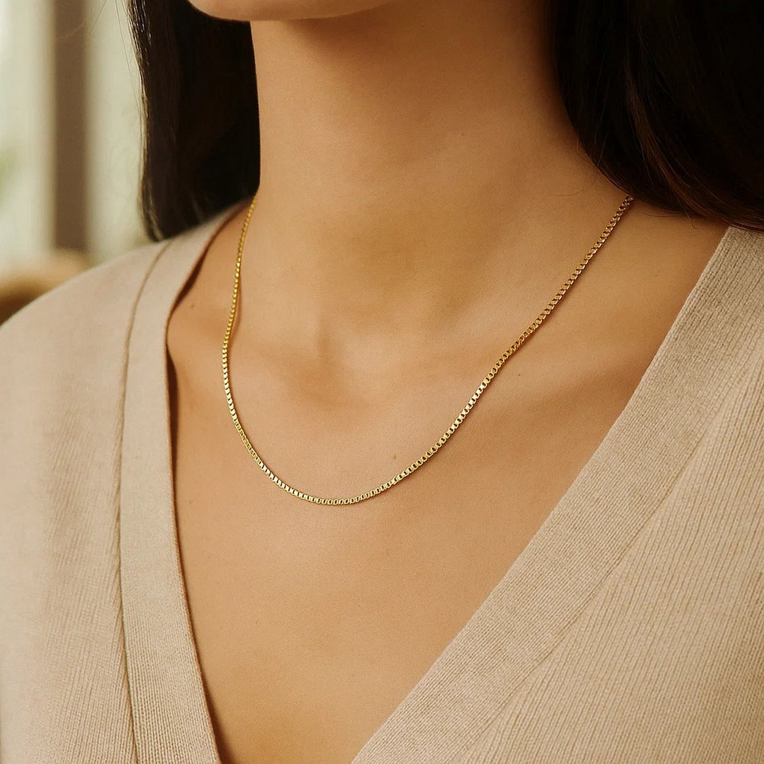 14k Yellow Gold Octagonal Box Chain (1.00 mm)