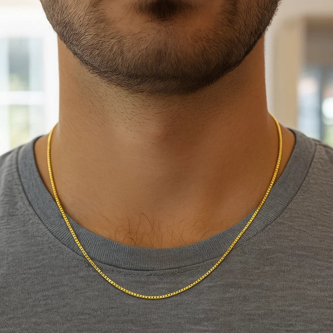 14k Yellow Gold Octagonal Box Chain (1.00 mm)