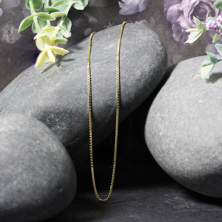 14k Yellow Gold Classic Box Chain (0.85 mm)