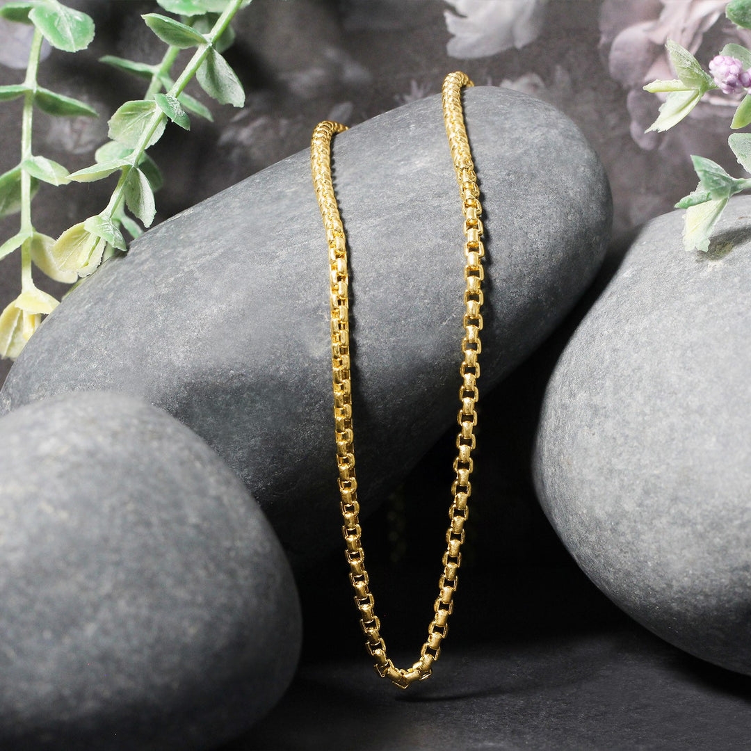 14k Yellow Gold Round Box Chain (2.50 mm)