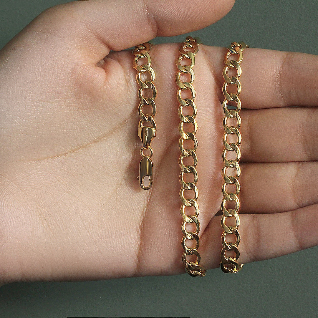 14k Yellow Gold Curb Chain (6.20 mm)