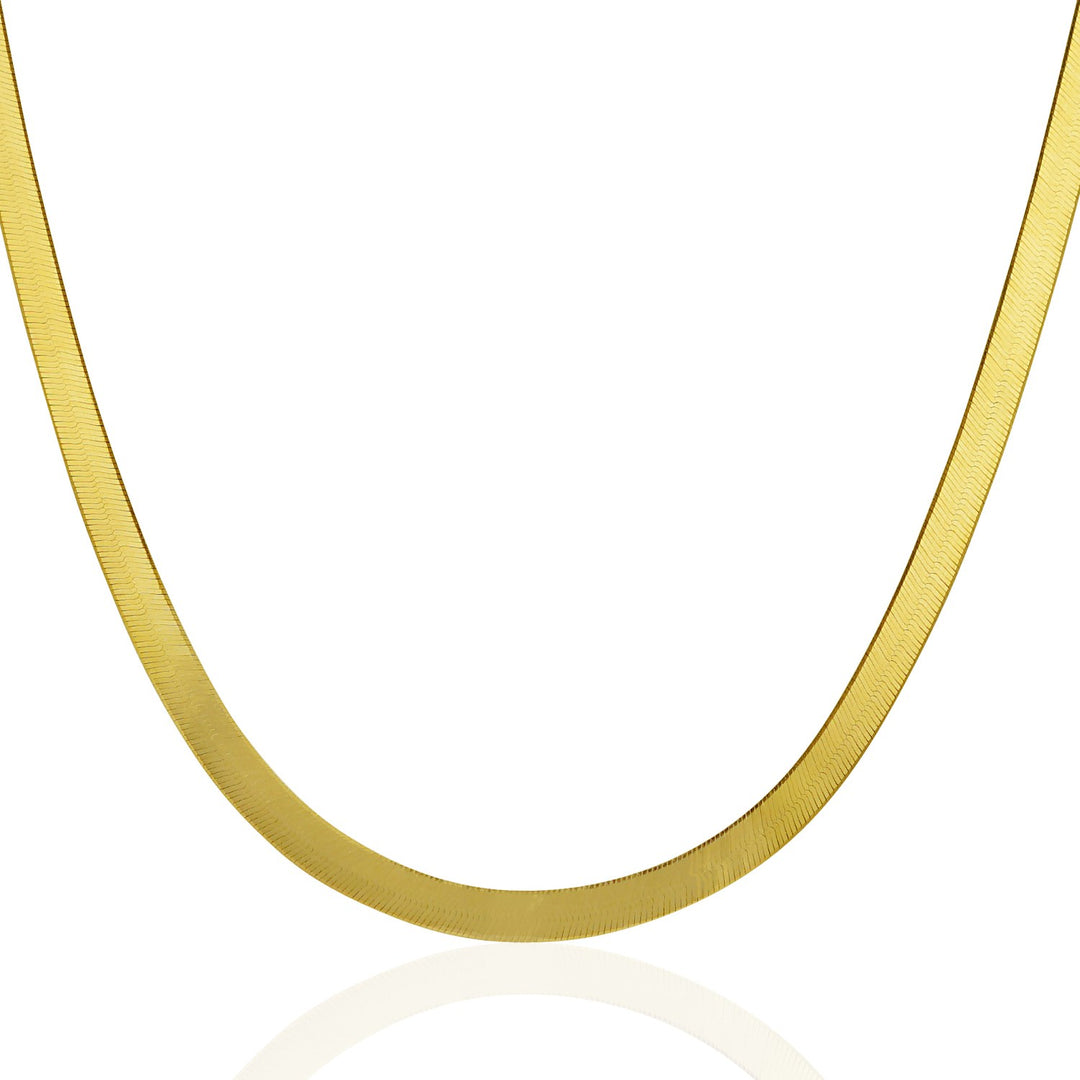 14k Yellow Gold Super Flex Herringbone Chain (4.60 mm)