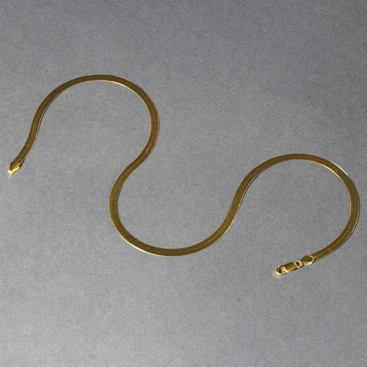 14k Yellow Gold Super Flex Herringbone Chain (4.60 mm)