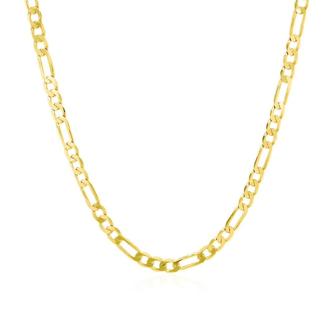 14k Yellow Gold Solid Figaro Chain (3.00 mm)