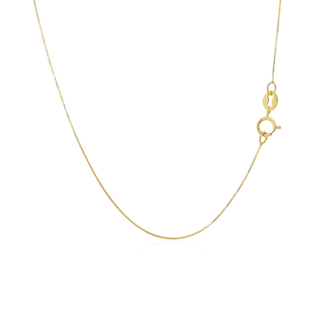 14k Yellow Gold Classic Box Chain (0.40 mm)