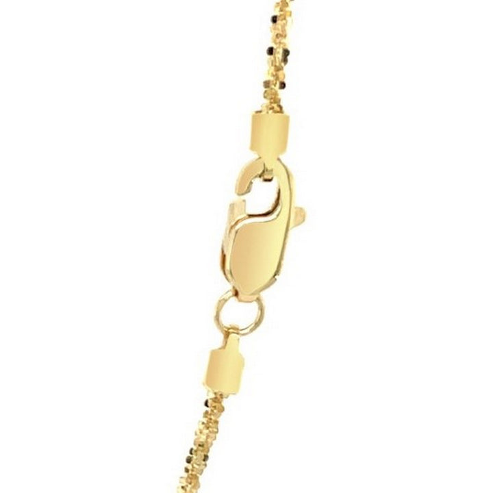 14k Yellow Gold Sparkle Chain (1.10 mm)