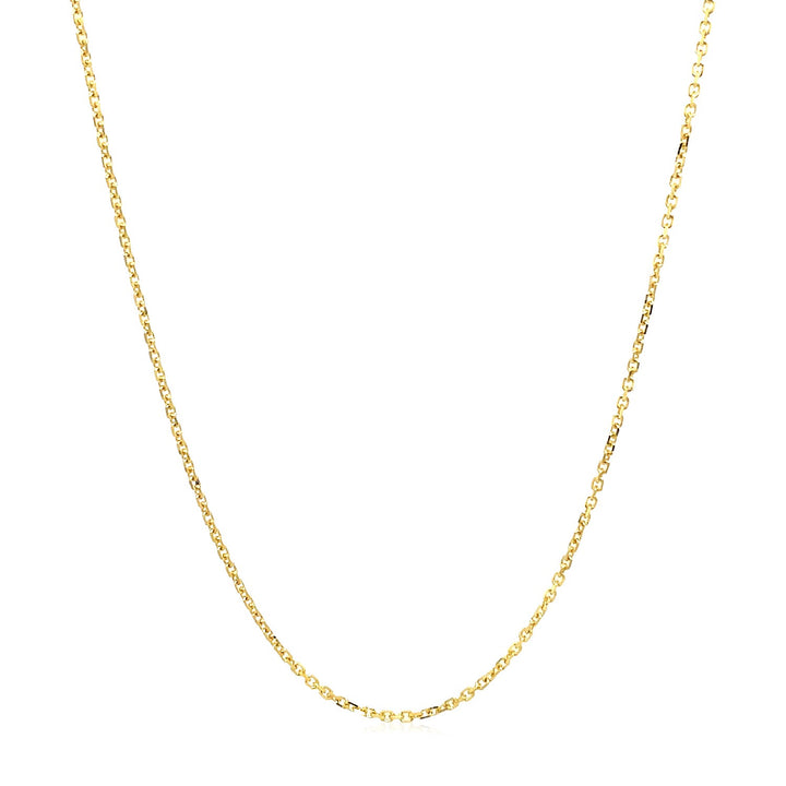 18k Yellow Gold Cable Chain (1.10 mm)