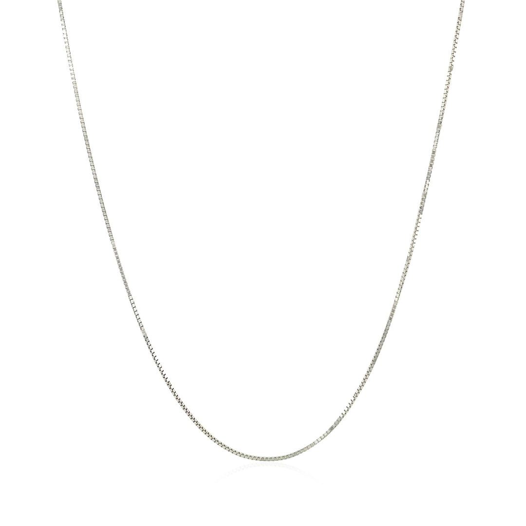 10k White Gold Classic Box Chain (0.60 mm)