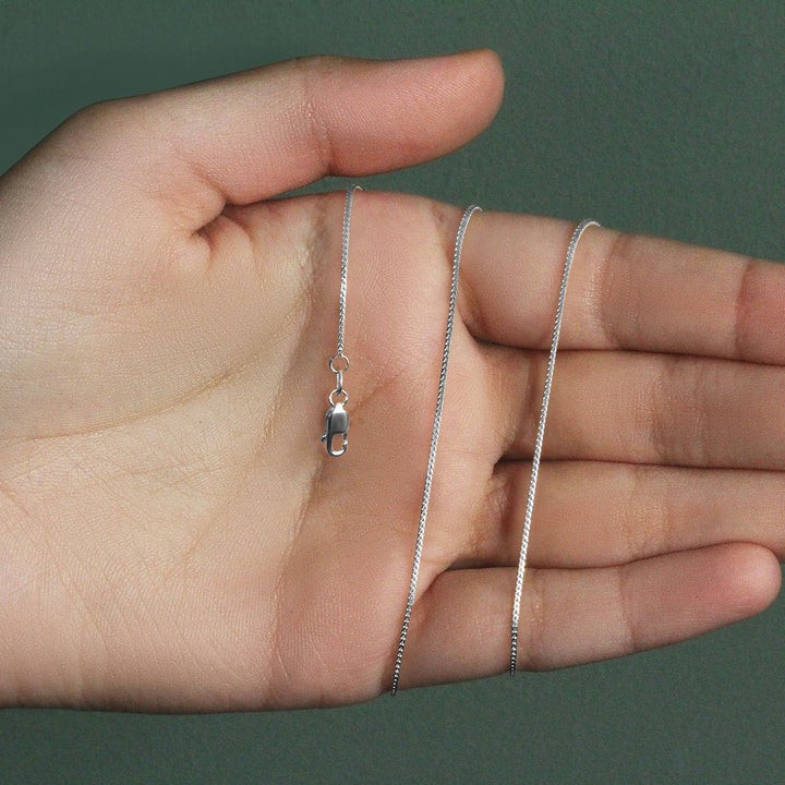 14k White Gold Franco Chain (0.90 mm)