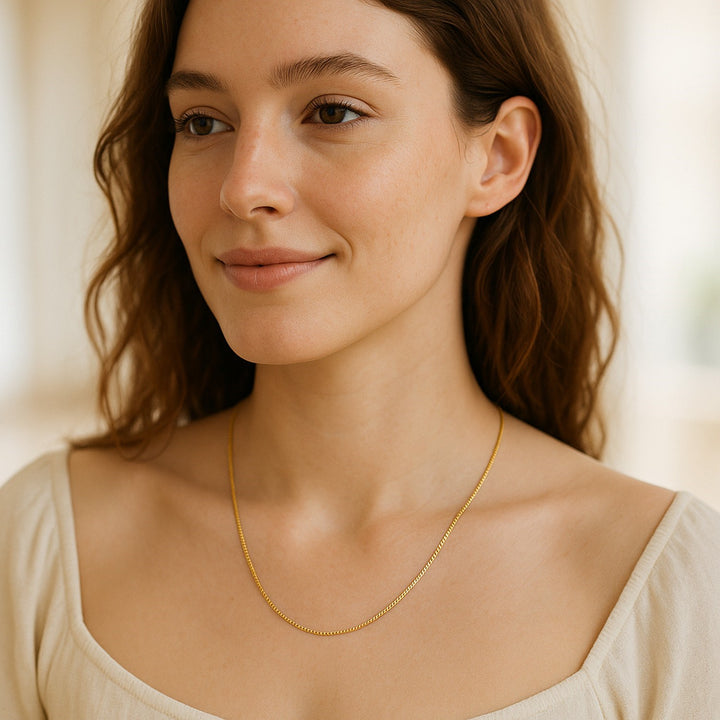 10k Yellow Gold Classic Box Chain (0.78 mm)