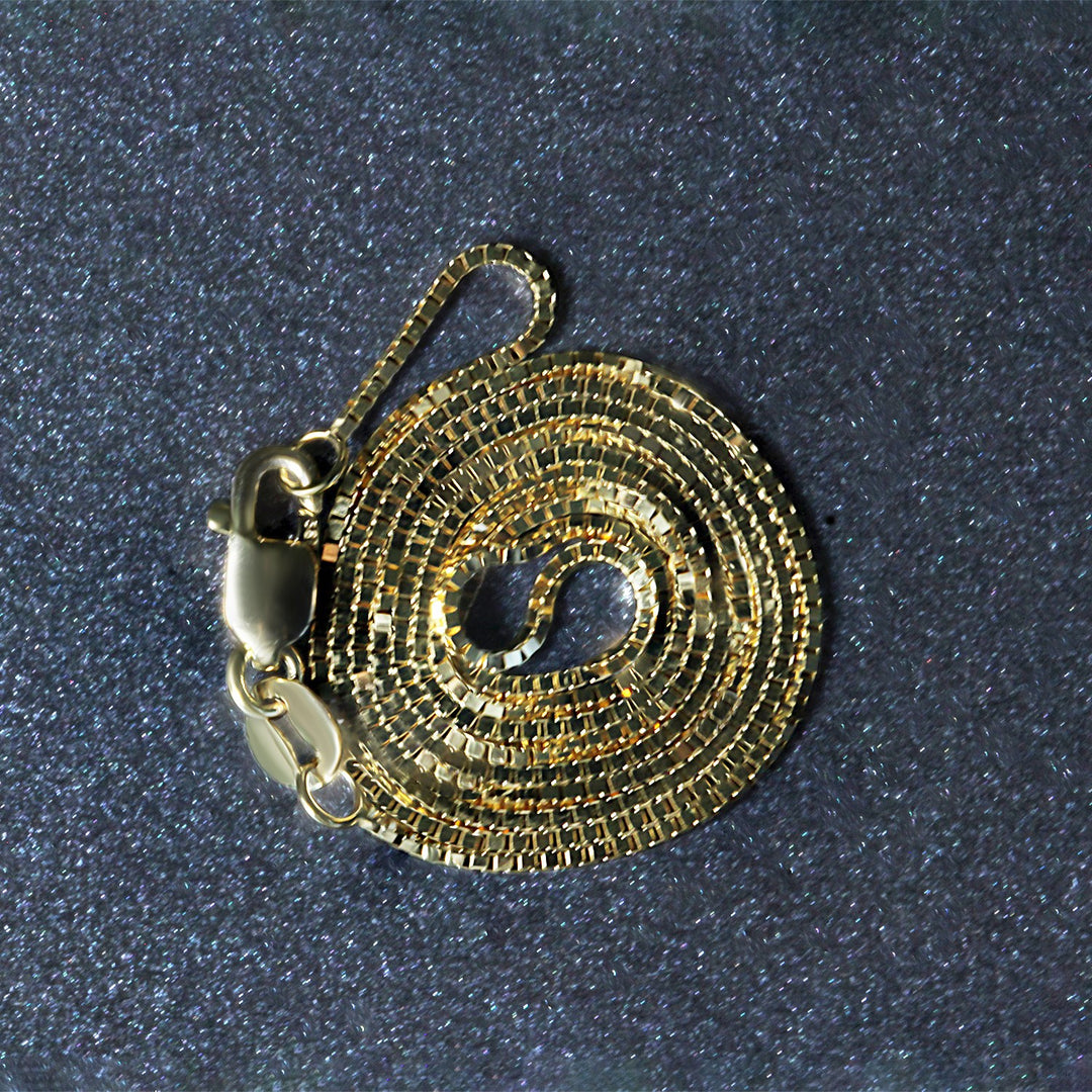 10k Yellow Gold Classic Box Chain (0.78 mm)
