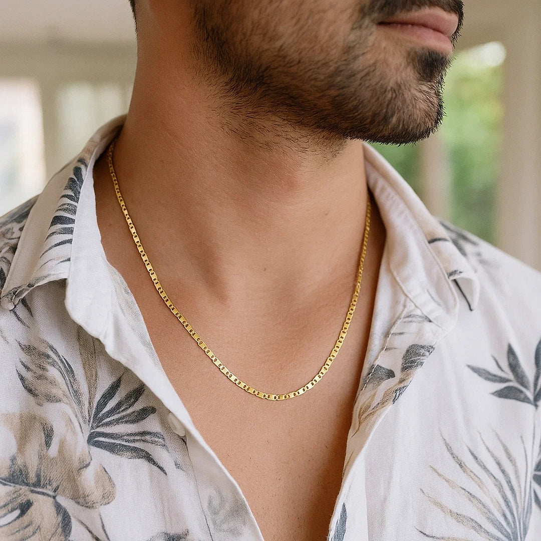 14k Yellow Gold Mariner Link Chain (1.70 mm)