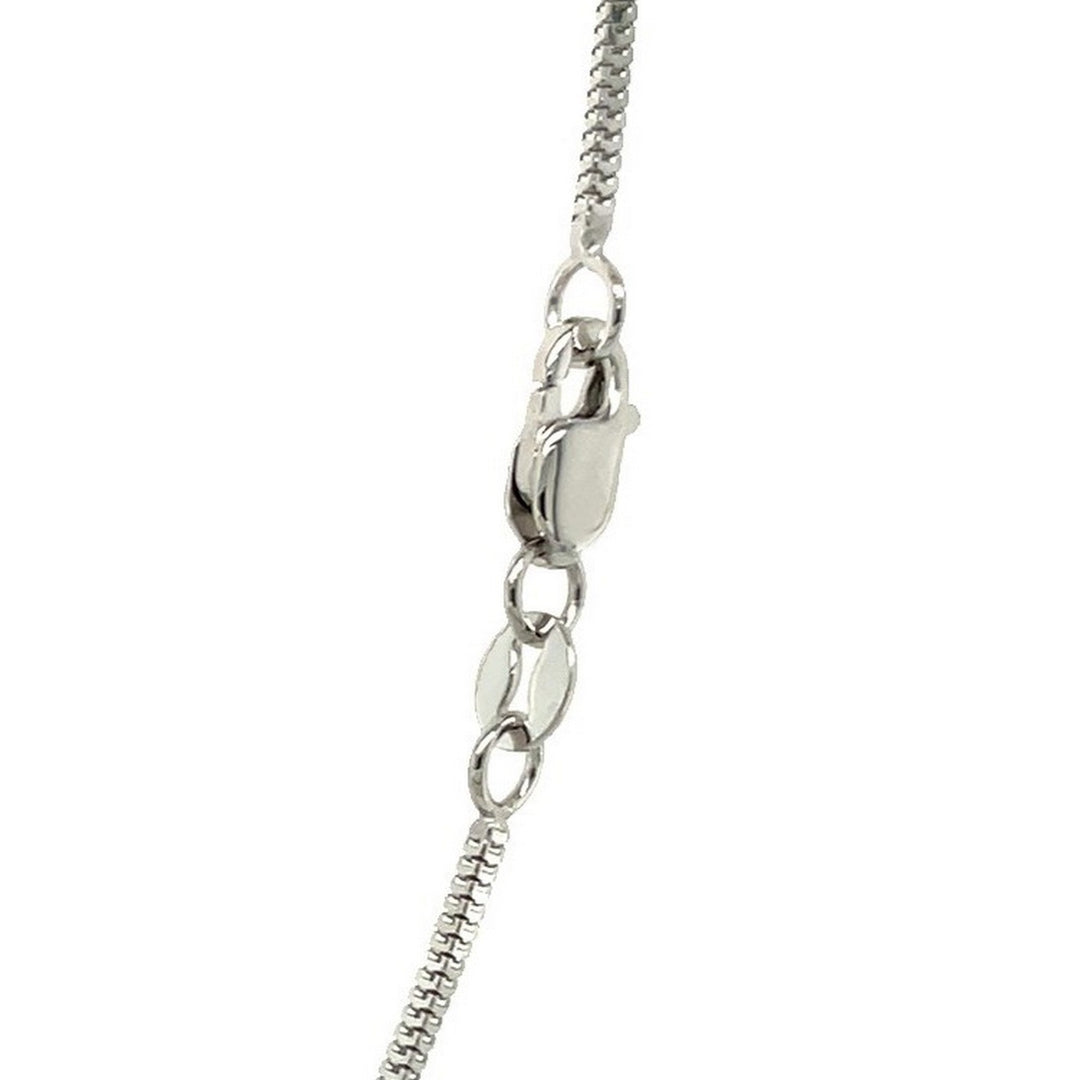 14k White Gold Milano Chain (1.10 mm)