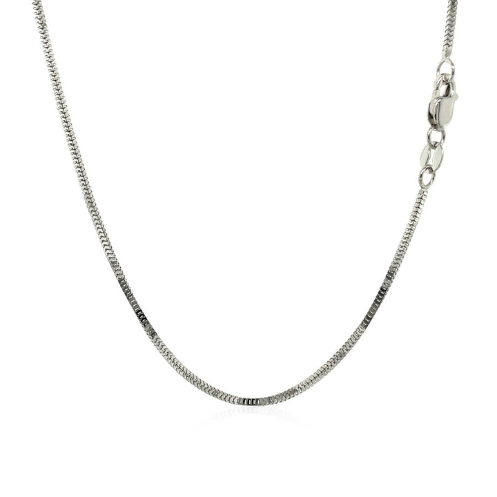 14k White Gold Milano Chain (1.10 mm)