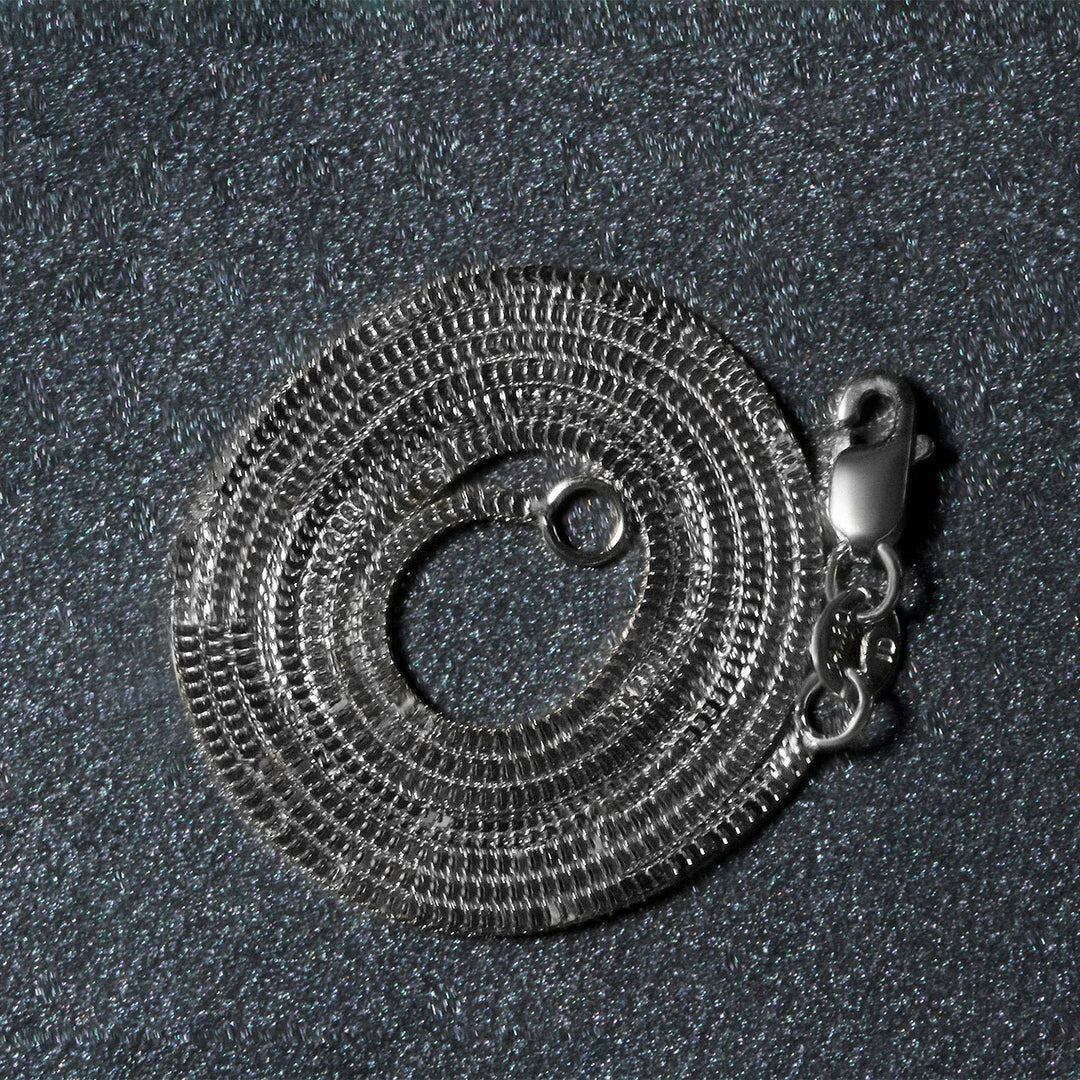 14k White Gold Milano Chain (1.10 mm)