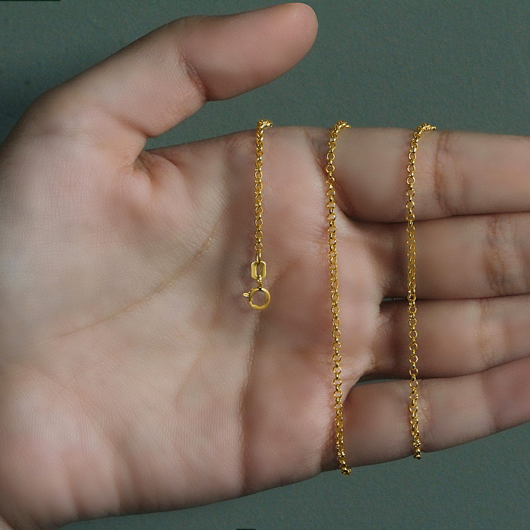 14k Yellow Gold Rolo Chain (1.90 mm)