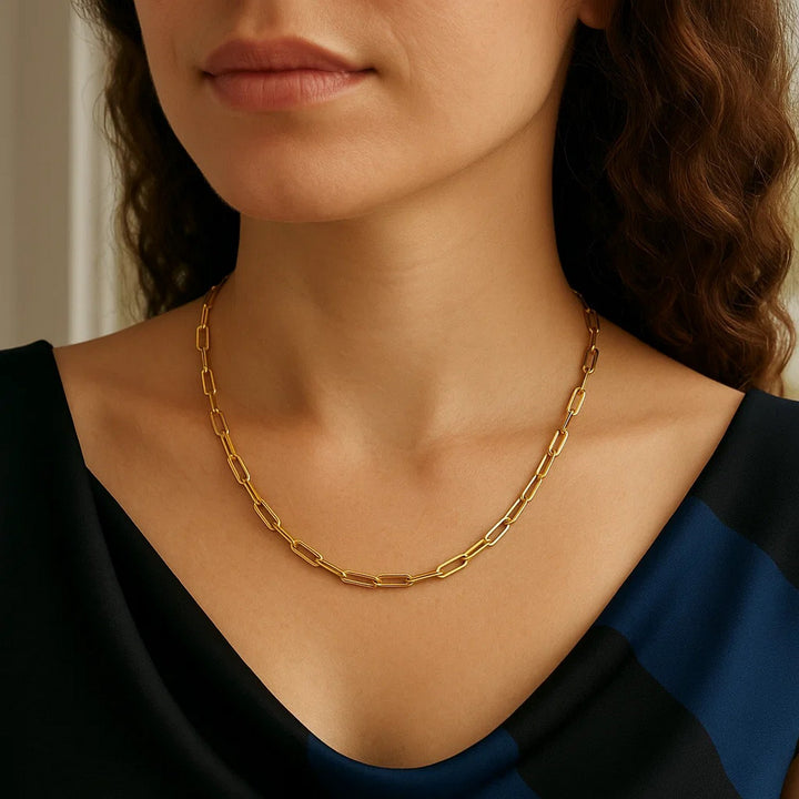 14K Yellow Gold Paperclip Chain (4.0 mm)