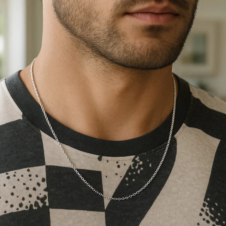 14k White Gold Rolo Chain (1.90 mm)