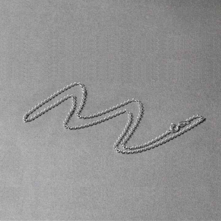 14k White Gold Rolo Chain (1.90 mm)