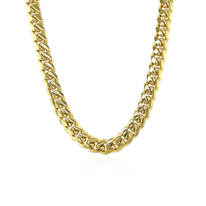 10k Yellow Gold Classic Miami Cuban Solid Chain (4.90 mm)