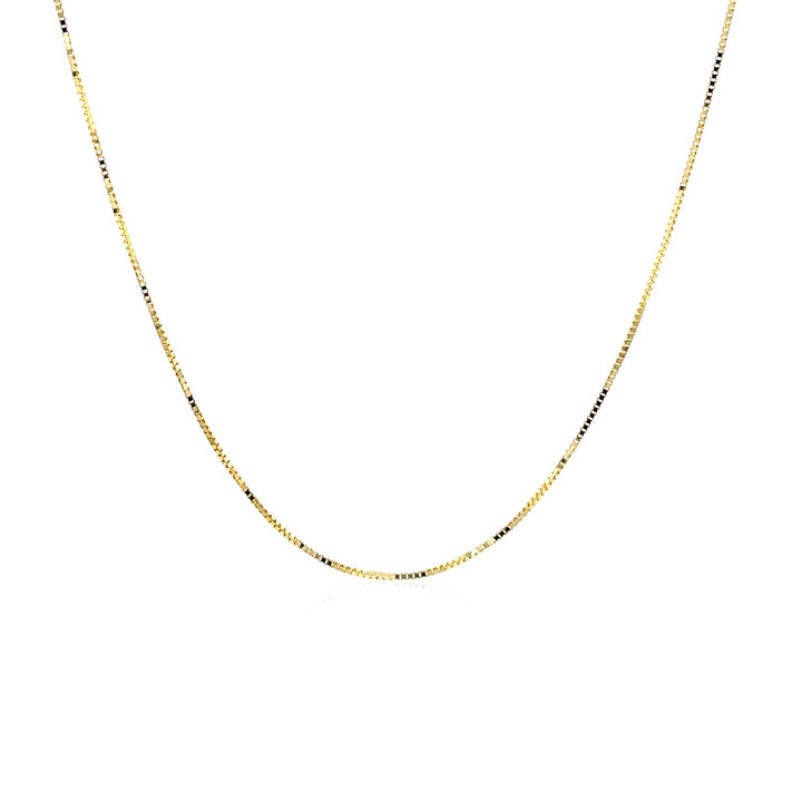 14k Yellow Gold Classic Box Chain (0.45 mm)