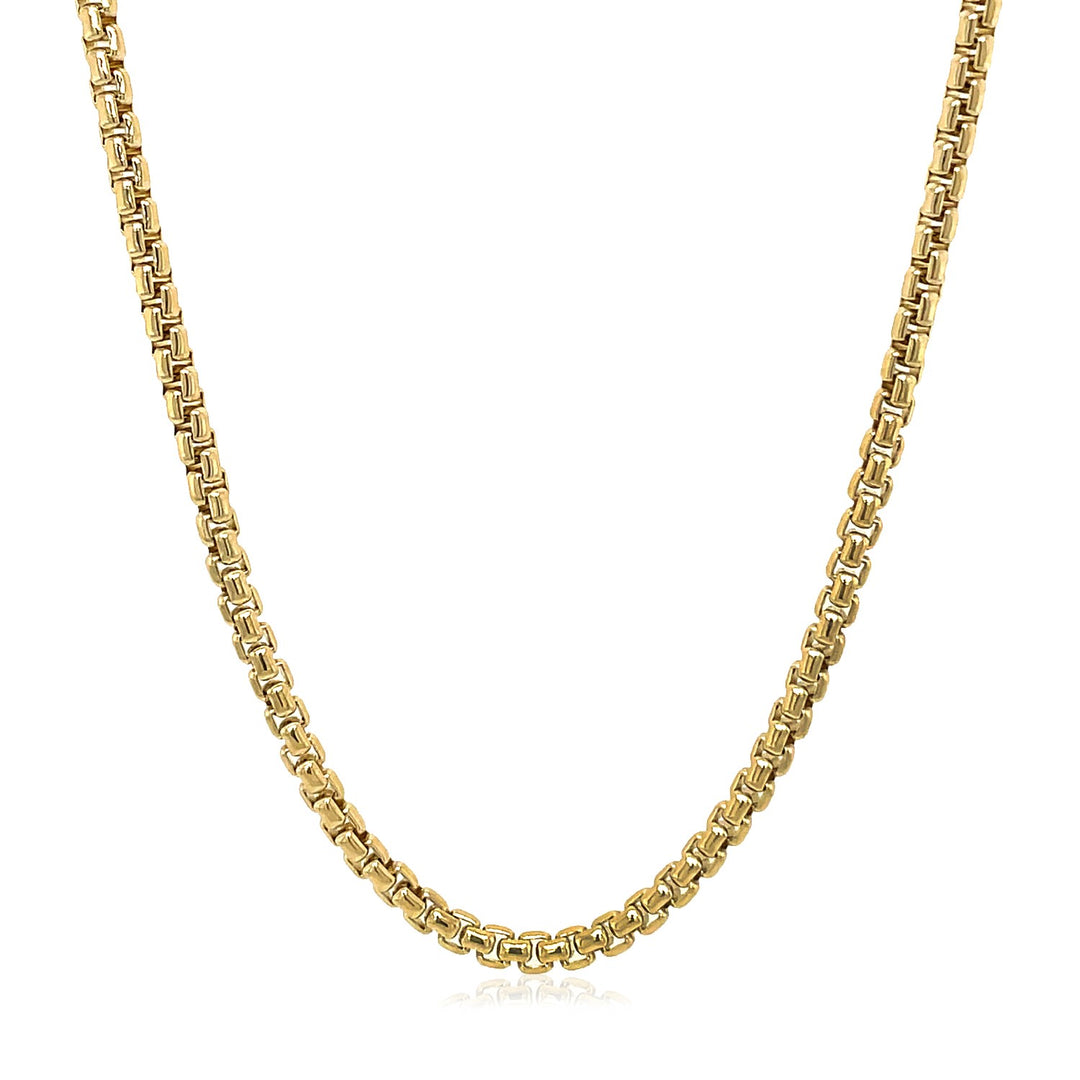 14k Yellow Gold Solid Round Box Chain (2.5 mm)